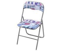 Silla metálica de tubos con diseño de Londres, MOBILIARIO. Silla metálica de tubos con diseño de Londres, MOBILIARIO.