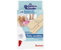 Bandas adhesivas de 7 x 2 cm, transpirables y para pieles sensibles AUCHAN 24 uds. Bandas adhesivas de 7 x 2 cm, transpirables y para pieles sensibles AUCHAN 24 uds.