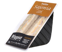 Sándwich de lomo de sajonia acompañado de queso Edam LORD SANDWICHES Biggest 230 gr. Sándwich de lomo de sajonia acompañado de queso Edam LORD SANDWICHES Biggest 230 gr.