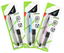 Portaminas con grosor de escritura de 0.7 mm + 12 minas de dureza HB, AUCHAN. Portaminas con grosor de escritura de 0.7 mm + 12 minas de dureza HB, AUCHAN.