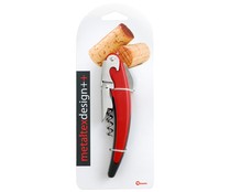 Sacacorchos tradicional de doble impulso con mango ergonómico METALTEX. Sacacorchos tradicional de doble impulso con mango ergonómico METALTEX.
