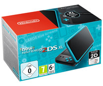 Videoconsola portátil New 2Ds XL color negro y turquesa, NINTENDO Videoconsola portátil New 2Ds XL color negro y turquesa, NINTENDO