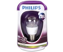 Bombilla led esférica 3W, con casquillo E27 (grueso) y luz cálida PHILIPS. Bombilla led esférica 3W, con casquillo E27 (grueso) y luz cálida PHILIPS.