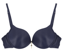 Sujetador con aros y doble Push-Up SELENE Raquel, color azul, talla 90B. Sujetador con aros y doble Push-Up SELENE Raquel, color azul, talla 90B.