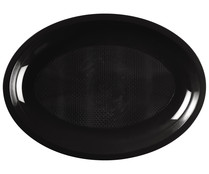 Fuentes ovaladas desechables, 31x5 centímetros, color negro, 6 unidades GABBIANO IBERIA. Fuentes ovaladas desechables, 31x5 centímetros, color negro, 6 unidades GABBIANO IBERIA.
