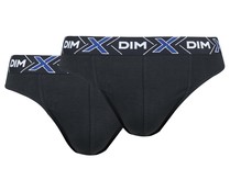 Pack de 2 calzoncillos slip para hombre, DIM X-Temp, color negro, talla XL. Pack de 2 calzoncillos slip para hombre, DIM X-Temp, color negro, talla XL.
