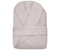 Albornoz adulto talla XL 100% algodón color rosa claro, 380g/m², ACTUEL. Albornoz adulto talla XL 100% algodón color rosa claro, 380g/m², ACTUEL.