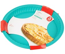 Molde redondo de silicona para tartas, 27 centímetros de diámetro ACTUEL. Molde redondo de silicona para tartas, 27 centímetros de diámetro ACTUEL.