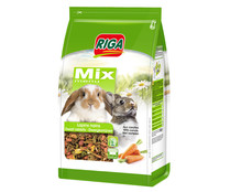 Comida para conejillos con zanahorias menú mix RIGA bolsa 3 kg. Comida para conejillos con zanahorias menú mix RIGA bolsa 3 kg.