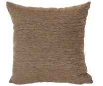 Cojín 45x45cm., tejido chenilla color marrón con cierre cremallera AUCHAN. Cojín 45x45cm., tejido chenilla color marrón con cierre cremallera AUCHAN.