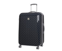 Maleta rígida con 8 ruedas, expansible, color gris/azul, 76cm ITLUGGAGE. Maleta rígida con 8 ruedas, expansible, color gris/azul, 76cm ITLUGGAGE.