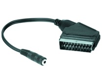 Adaptador HAMA de Euroconector macho a JACK 3.5MM hembra. Adaptador HAMA de Euroconector macho a JACK 3.5MM hembra.