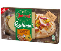 Panini con pan rustico, con pollo marinado y crema de queso BUITONI 180 g. Panini con pan rustico, con pollo marinado y crema de queso BUITONI 180 g.