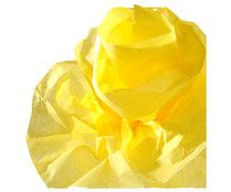Rollo de 0.5 x 0.5 m de papel de seda de 95 g y de color amarillo CANSON. Rollo de 0.5 x 0.5 m de papel de seda de 95 g y de color amarillo CANSON.