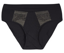 Braga bikini para mujer SELENE 3076, color negro, talla 46. Braga bikini para mujer SELENE 3076, color negro, talla 46.