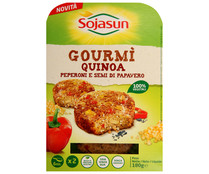 Hamburguesa de soja y quinoa, rica en proteinas vegetales SOJASUN 2 x 90 gr. Hamburguesa de soja y quinoa, rica en proteinas vegetales SOJASUN 2 x 90 gr.