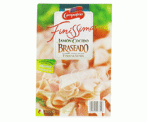 Jamón cocido braseado en lonchas CAMPOFRÍO FINISSIMAS 125 g. Jamón cocido braseado en lonchas CAMPOFRÍO FINISSIMAS 125 g.