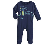 Pijama pelele largo interlock para bebé IN EXTENSO, talla 74. Pijama pelele largo interlock para bebé IN EXTENSO, talla 74.