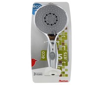Alcachofa de ducha cromada, con 5 posiciones y sistema stop water AUCHAN. Alcachofa de ducha cromada, con 5 posiciones y sistema stop water AUCHAN.