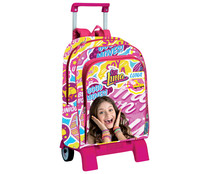Mochila con carro desmontable, imagen de personaje de "Soy Luna" DISNEY. Mochila con carro desmontable, imagen de personaje de "Soy Luna" DISNEY.