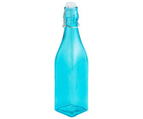 Botella de vidrio color turquesa con tapón hermético, 0,5 litros de capacidad, Riviera QUID. Botella de vidrio color turquesa con tapón hermético, 0,5 litros de capacidad, Riviera QUID.