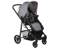 Coche de paseo trío, capazo homologado, color gris y negro, NURSE ROLLER.