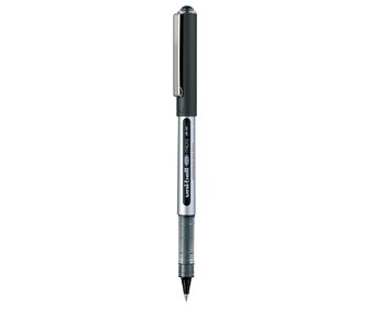 Bolígrafo del tipo roller, punta fina con grosor de escritura de 0.5 milímetros y tinta líquida negra UNI-BALL Eye micro UB-150. Bolígrafo del tipo roller, punta fina con grosor de escritura de 0.5 milímetros y tinta líquida negra UNI-BALL Eye micro UB-150.