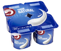 Yogur natural PRODUCTO ALCAMPO 4 x 125 g.