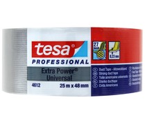 Cinta americana gris, 25m x 50mm, TESA Extra Power.