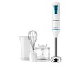 Batidora de mano TAURUS Robot 600 Easy Plus Inox, 600W, 1 velocidad + Turbo, incluye vaso medidor, emulsionador y picador.