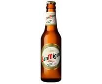 Cerveza sin gluten SAN MIGUEL, botella de 33 cl.