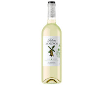 Vino blanco con denominación de origen La Mancha RIBERA DE LOS MOLINOS botella de 75 cl.