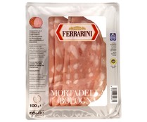Mortadela con IGP Bologna, cortada en finas lonchas FERRARINI 100 g.