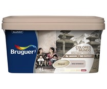 Pintura para paredes monocapa BRUGUER Colores del mundo Nepal Matiz de Beige, 4L.