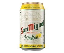 Cerveza con zumo de limón SAN MIGUEL RADLER  lata 33 cl. 