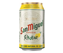 Cerveza con zumo de limón SAN MIGUEL RADLER  lata 33 cl. - Alcampo