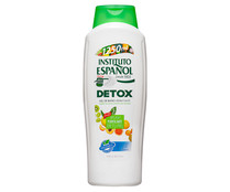 Gel para baño o ducha con acción hidratante y detox, para pieles sensibles INSTITUTO ESPAÑOL Detox 1250 ml.