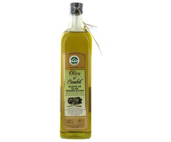 Aceite de oliva virgen extra obtenido directamente aceitunas OLIVO DE CAMBIL 750 ml. Aceite de oliva virgen extra obtenido directamente aceitunas OLIVO DE CAMBIL 750 ml.