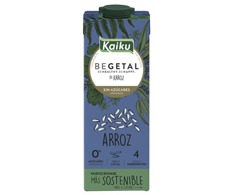 Bebida de arroz sin azúcares añadidos KAIKU Begetal 1 l. Bebida de arroz sin azúcares añadidos KAIKU Begetal 1 l.