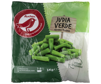 Judías verdes redondas troceadas y ultracongeladas PRODUCTO ALCAMPO 1 kg. Judías verdes redondas troceadas y ultracongeladas PRODUCTO ALCAMPO 1 kg.