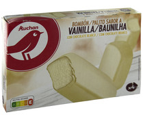 Bombón helado gigante de vainilla con cobertura de chocolate blanco PRODUCTO ALCAMPO 4 x 120 ml.