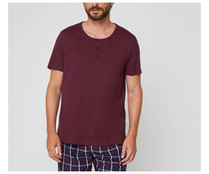 Camiseta de pijama de algodón para hombre IN EXTENSO. Talla L.