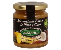 Mermelada extra de piña y coco ecológico BIOAPRICA 275 g.