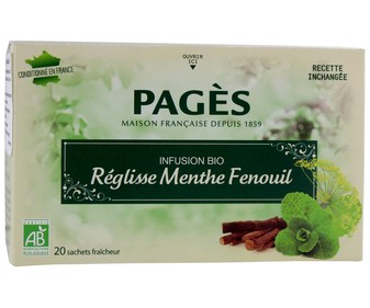 Infusión de regaliz y menta ecológica 20 unidades Infusión de regaliz y menta ecológica 20 unidades