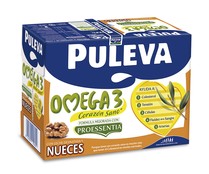 Preparado lácteo desnatado, enriquecido con nueces, ácido oleico y Omega 3 PULEVA Omega 3 6 x 1l.