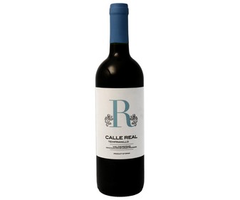 Vino tinto con denominación de origen Valdepeñas CALLE REAL botella de 75 cl. Vino tinto con denominación de origen Valdepeñas CALLE REAL botella de 75 cl.