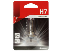 Bombilla halógena para automóvil tipo H7, con potencia de 55W, PRODUCTO ALCAMPO.