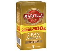 Café  molido de tueste natural MARCILLA 500 g.