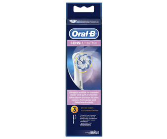 Pack de 3 recambios de cepillo dental eléctrico ORAL-B Sensi Ultrathin.