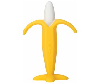 Mordedor vegetal, plátano, color amarillo, NUBY. Mordedor vegetal, plátano, color amarillo, NUBY.